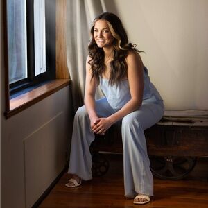 Women's Light Blue Jumpsuit